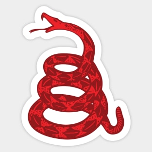 Grassless Red Gadsden Snake Sticker